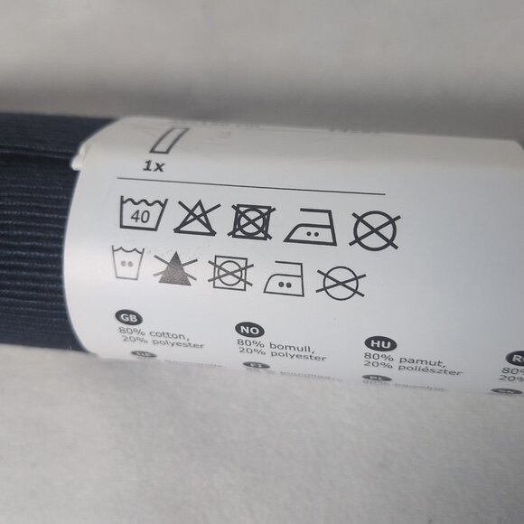 IKEA Marit Navy Blue Table Runner Cloth Ribbed NEW 504.038.72 35x130cm 14x51" - Picture 4 of 7
